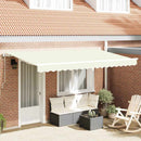 Utrækkelig Markise Creme 400 x 200 cm Stof