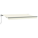 Utrækkelig Markise Creme 400 x 200 cm Stof