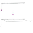 Utrækkelig Markise Creme 400 x 200 cm Polyester og Aluminium