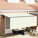 Utrækkelig Markise Creme 400 x 200 cm Polyester og Aluminium