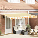 Markiseramme Gul og Hvid 400 x 200 cm