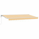 Markiseramme Gul og Hvid 400 x 200 cm