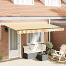 Utrækkelig Markise Gul 400 x 200 cm Stof