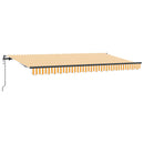 Utrækkelig Markise Gul 400 x 200 cm Stof