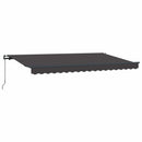 Utrækkelig Markise Antracit 400 x 200 cm Stof