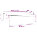 Utrækkelig Markise Antracit 400 x 200 cm Polyester og Aluminium