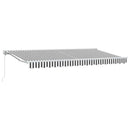 Markiseramme Anthracit og hvid 400 x 200 cm