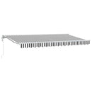 Markiseramme Anthracit og hvid 400 x 200 cm