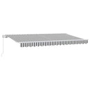Utrækkelig Markise Antracit 400 x 200 cm Stof