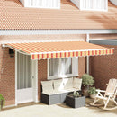 Markiseramme Flerfarvet 400 x 200 cm Polyester med PU belægning