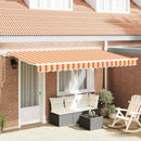 Utrækkelig Markise Gul 400 x 200 cm Stof