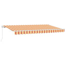 Utrækkelig Markise Gul 400 x 200 cm Stof