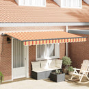Utrækkelig Markise Gul 400 x 200 cm Stof