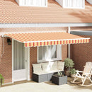 Utrækkelig Markise Gul 400 x 200 cm Stof