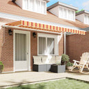 Utrækkelig Markise Gul 400 x 200 cm Stof