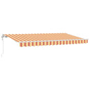 Utrækkelig Markise Gul 400 x 200 cm Stof