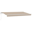 Utrækkelig Markise Beige 400 x 200 cm Stof