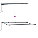 Utrækkelig Markise Lysegrå 400 x 200 cm Stof