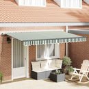 Utrækkelig Markise Grøn 400 x 200 cm Stof