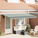 Utrækkelig Markise Grøn 400 x 200 cm Stof