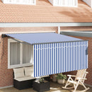 Utrækkelig Markise Blå og Hvid 300 x 250 cm