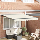Markiseramme Creme 300 x 250 cm Polyester med PU belægning