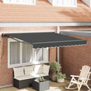 Markiseramme Antracit 300 x 250 cm Polyester med PU belægning