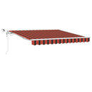 Markiseduge Orange og Brun 300 x 250 cm Polyester