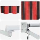 Utrækkelig Markise Orange og Brun 300 x 250 cm