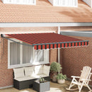 Elektrisk Utrækkelig Markise Orange 300 x 250 cm
