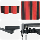 Markiseramme Orange og Sort 300 x 250 cm