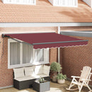 Markiseramme Bordeaux 300 x 250 cm Polyester med PU belægning