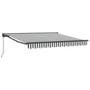 Markiseramme Anthracit og hvid 300 x 250 cm