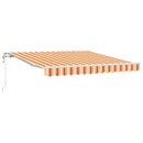 Udtrækkelig markise Gul og orange 300 x 250 cm