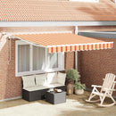 Markiseduge Gul og orange 300 x 250 cm Polyester