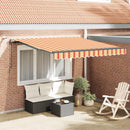Markiseduge Gul og orange 300 x 250 cm Polyester