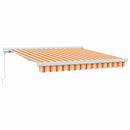 Udtrækkelig markise Gul og orange 300 x 250 cm