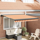 Udtrækkelig markise Gul og orange 300 x 250 x 165 cm