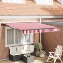 Markiseramme Rød og Hvid 300 x 250 cm