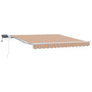 Udtrækkelig markise Flerfarvet 300 x 250 cm Stof og aluminium