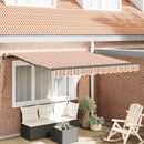 Udtrækkelig markise Flerfarvet 300 x 250 cm Stof og aluminium