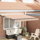 Markise Flerfarvet 300 x 250 cm Polyester og metal