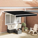 Markiseduge Sort 300 x 250 cm Polyester