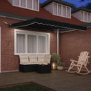 Markiseduge Sort 300 x 250 cm Polyester