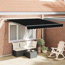 Markiseduge Sort 300 x 250 cm Polyester
