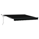 Markiseduge Sort 300 x 250 cm Polyester