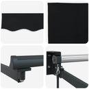 Markise Sort 300 x 250 x 165 cm Polyester