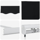Utrækkelig Markise Sort 300 x 250 cm Stof og Metal