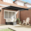 Markiseramme Sort 300 x 250 cm Polyester med PU belægning