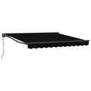 Markiseramme Sort 300 x 250 cm Polyester med PU belægning